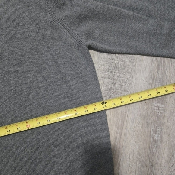 Tommy Hilfiger Vintage Knitted Sweater Unisex L/XL Retro 90s Y2K Gray Cotton - Picture 10 of 11